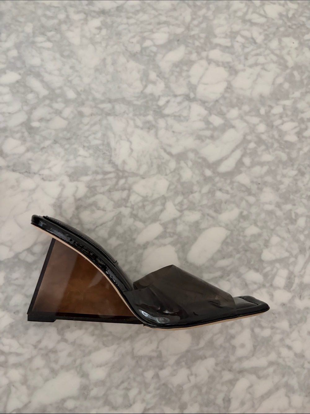 Good American Cinderella Square Toe Slide Mules sandals shoes - Picture 9 of 9